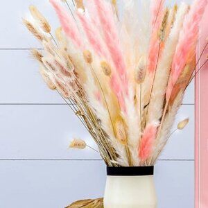 Dried Pampas Grass | Set of Soft White Pampas, Pink Pampas, and Bunny Tails